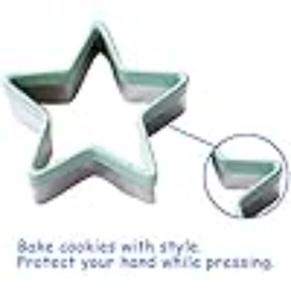 Cookie Cutter Set Star Flower Heart Butterfly Biscuit Cutters - Stainless Steel - Picture 5 of 9